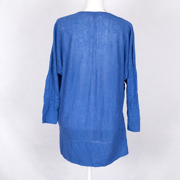 Lilly Pulitzer 100% Linen Lightweight Pullover Sweater Size M/L Cornflower Blue - Picture 6 of 7